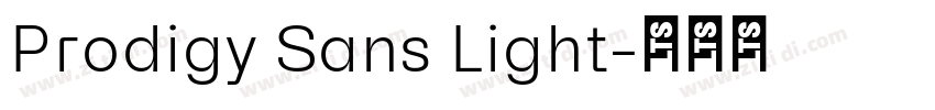 Prodigy Sans Light字体转换